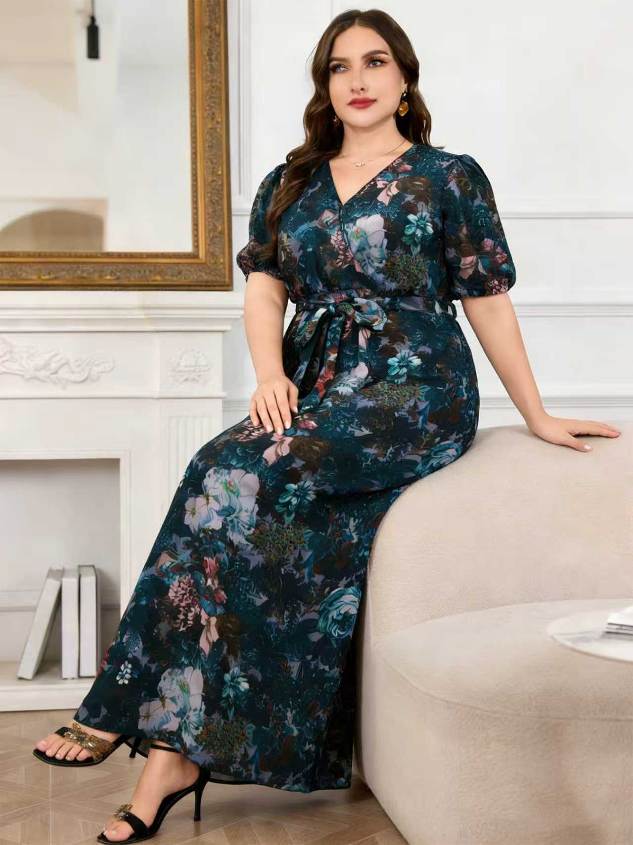 Romper Floral Print - 2026 Nieuwe Aanwinst Plus Size Dames