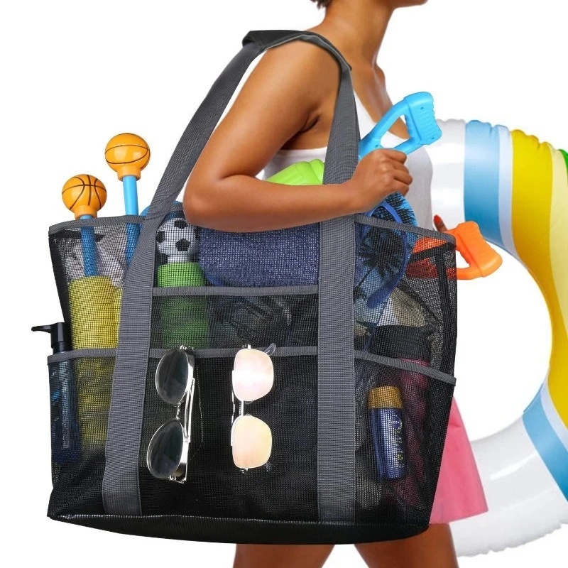 Tote Bag Beach - 2026 Nieuwe Grote Capaciteit Mesh Strandtas