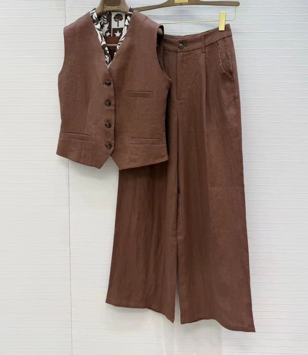 Linen Pant Wide - De elegante outfitset van oude heer