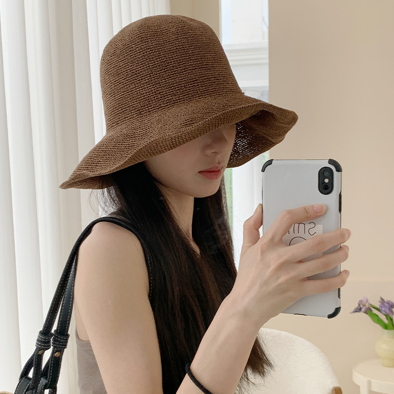 Hat Floppy Wide - 2025 nieuwe zonnehoed van papierstro dames