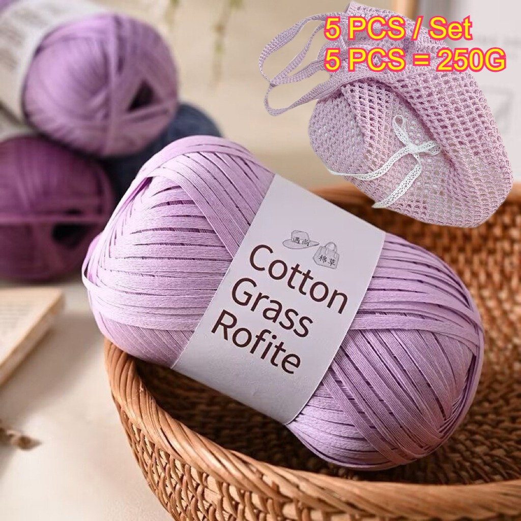 Crochet Bag Raffia - 5 stuks 250g Raffia Papier Touw