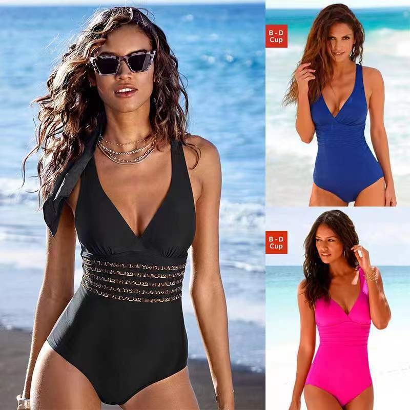 Damesbadpak Tankini Effen kleu - Swimsuit Bikini Ruched recensie en prijs