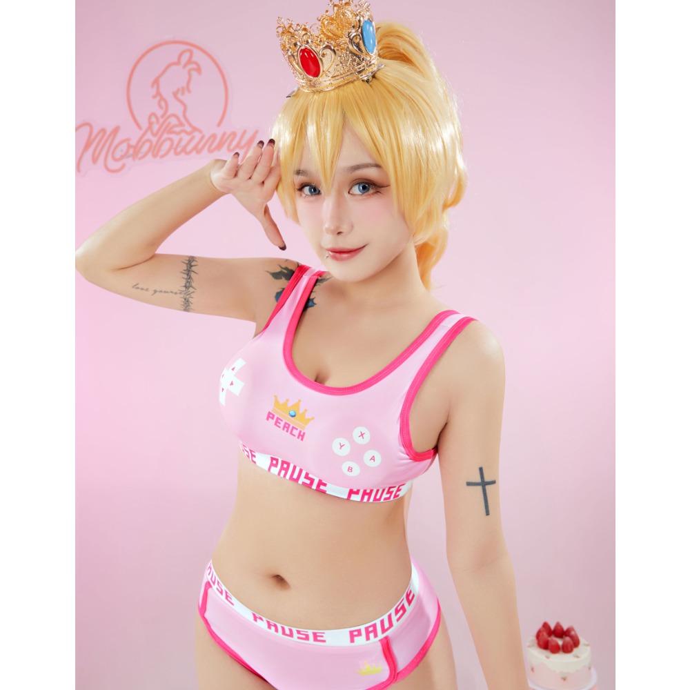 Mobbunny Perzik Afgeleide Spor - Bralette Triangle Set recensie en prijs