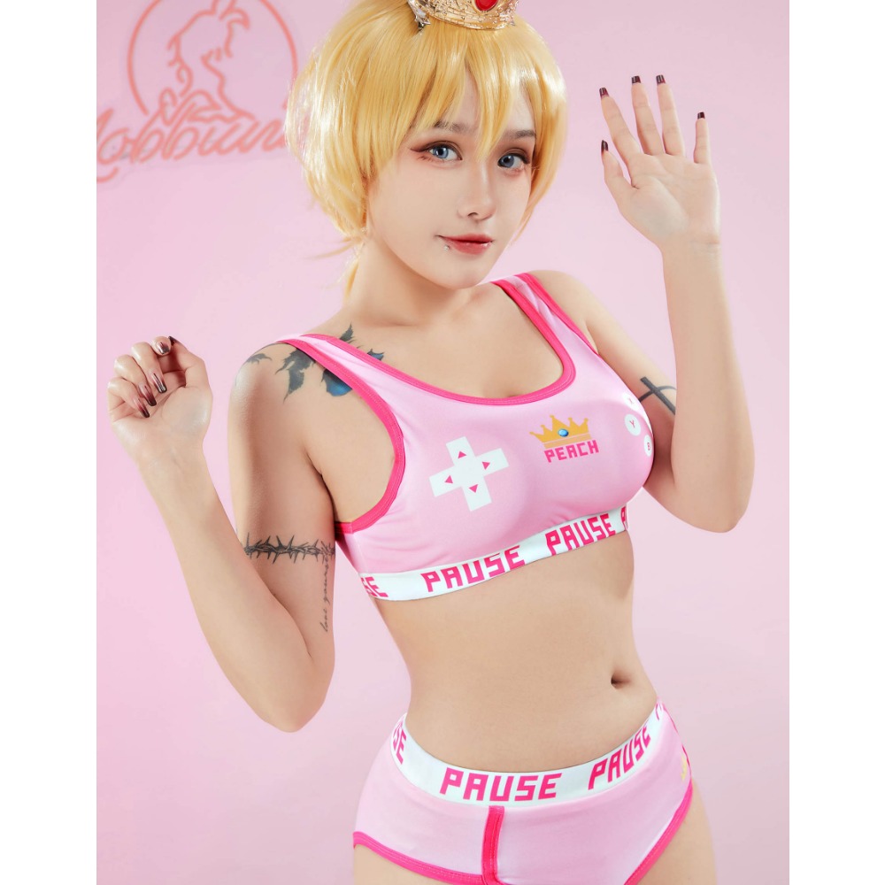 Mobbunny Perzik Afgeleide Spor - Bralette Triangle Set recensie en prijs