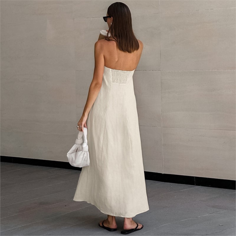 Mode elegant eenvoudig ontwerp - Linen Dress Wrap recensie en prijs