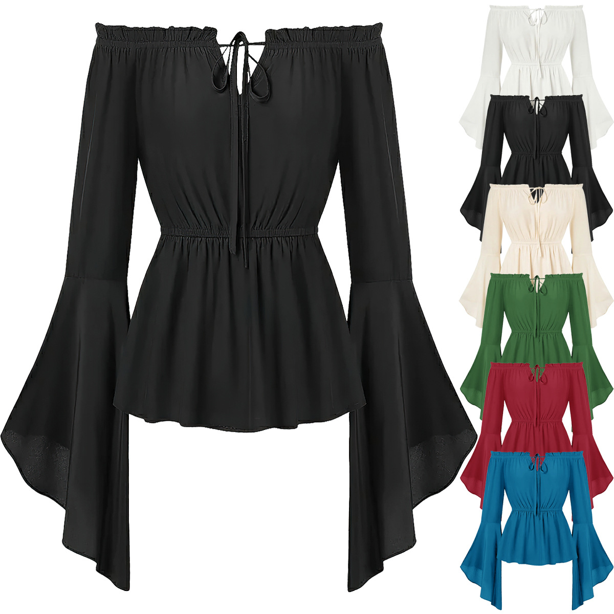 Off-shoulder middeleeuwse kost - Blouse Off Shoulder recensie en prijs