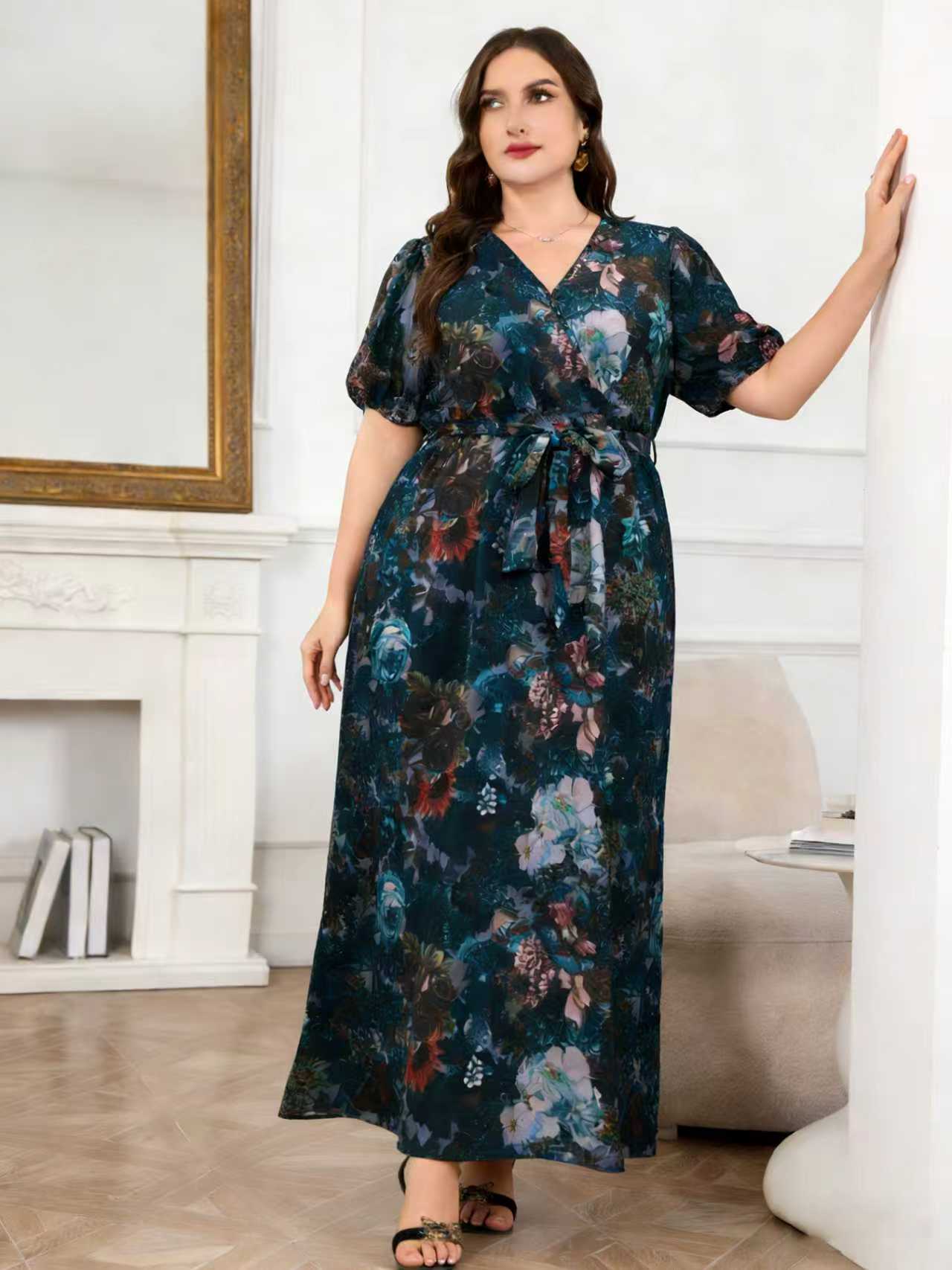 2026 Nieuwe Aanwinst Plus Size - Romper Floral Print recensie en prijs