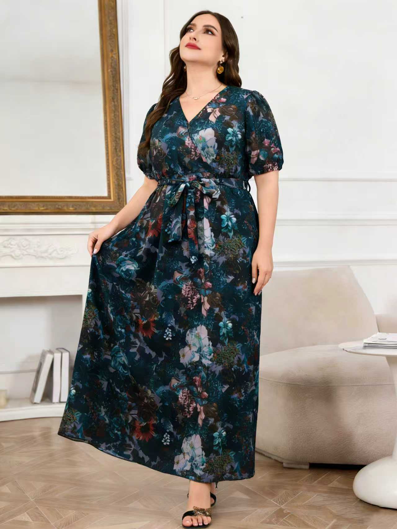 2026 Nieuwe Aanwinst Plus Size - Romper Floral Print recensie en prijs