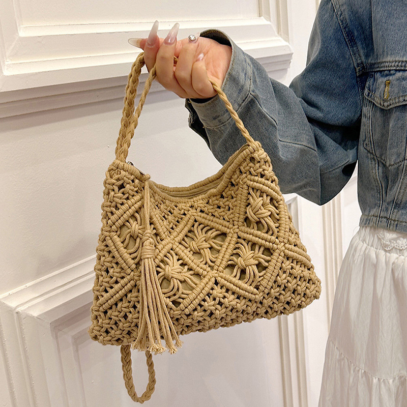 Mode Geweven Uitgeholde Schoud - Crochet Bag Raffia recensie en prijs