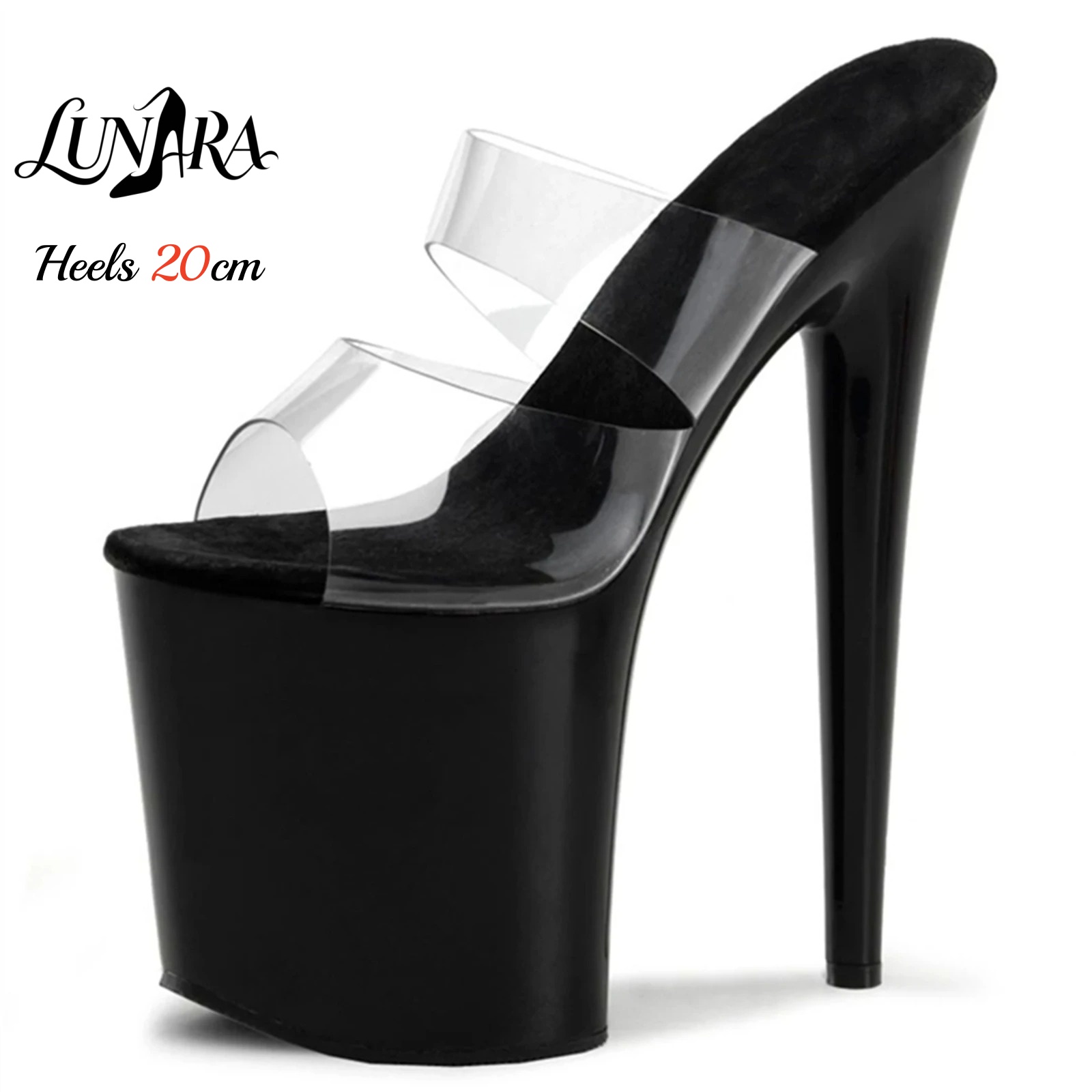 20 cm doorzichtige PVC sandale - Sandal Strappy Heeled recensie en prijs
