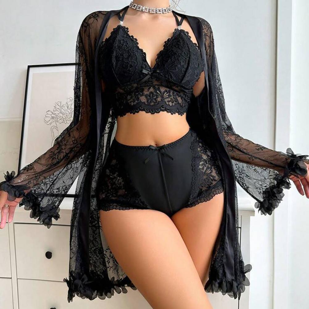 Sexy Nachtkledingset met Bloem - Kimono Sheer Floral recensie en prijs