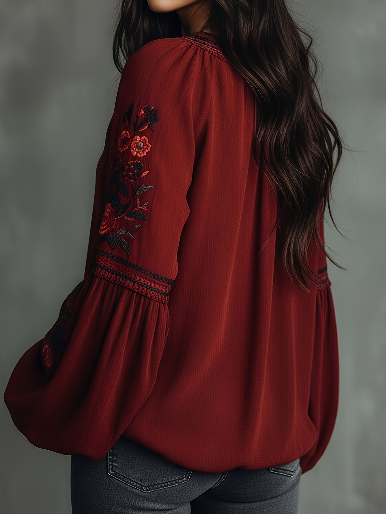 Dames lenteblouse Retro gebord - Blouse Off Shoulder recensie en prijs