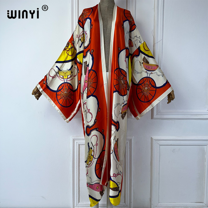 WINYI boho print Kimono Zomer  - Cover Up Kaftan recensie en prijs