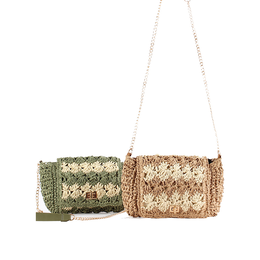 Strooien crossbodytassen voor  - Crochet Bag Raffia recensie en prijs
