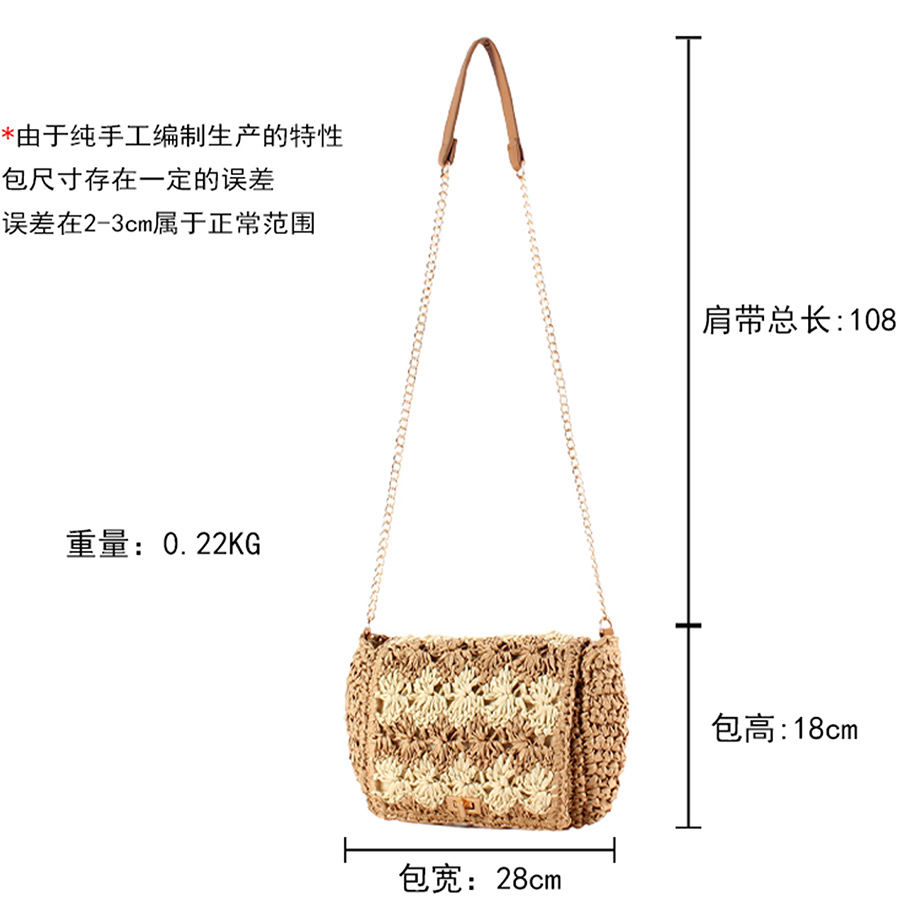 Strooien crossbodytassen voor  - Crochet Bag Raffia recensie en prijs