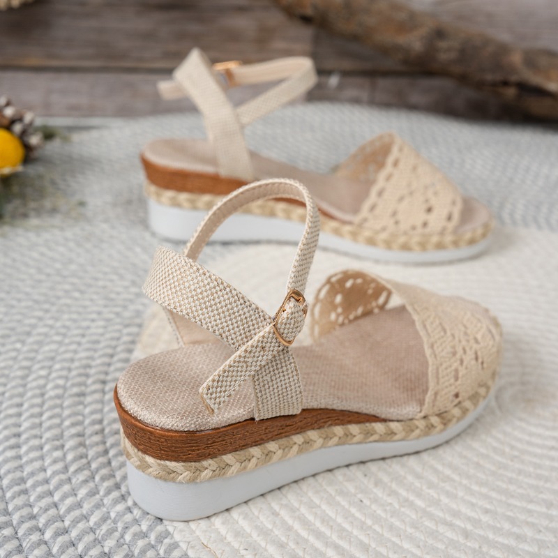Dames kanten sandalen met slee - Wedge Espadrille Women recensie en prijs