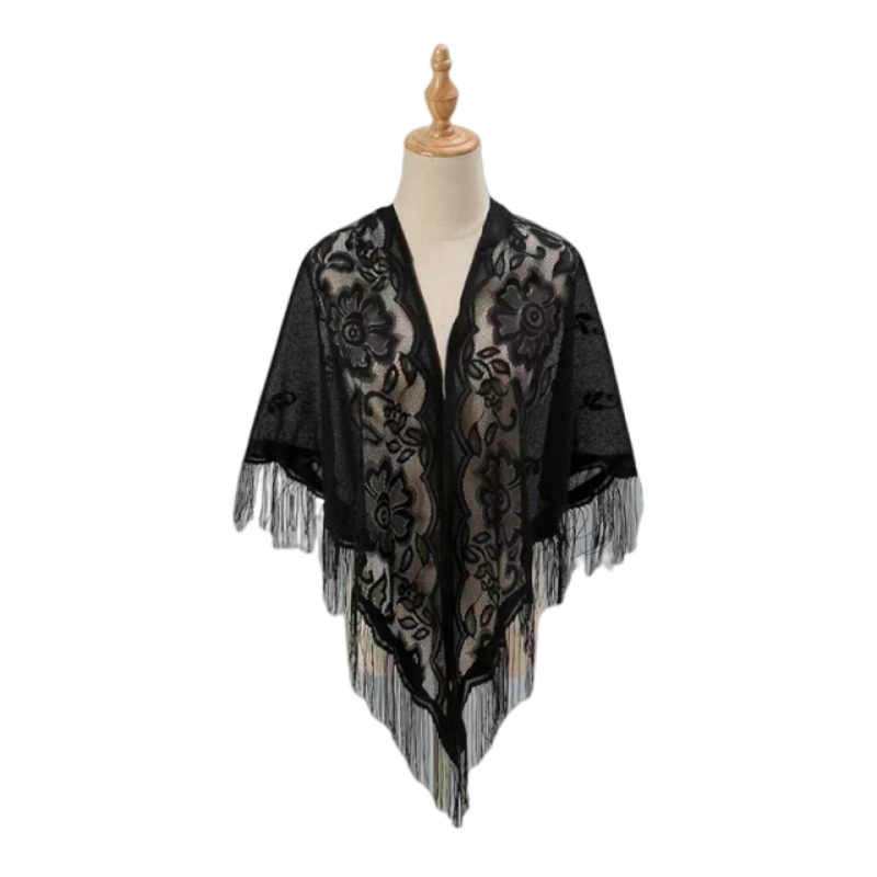 Bloemenkant Sjaal Wrap Vrouwen - Kimono Sheer Floral recensie en prijs