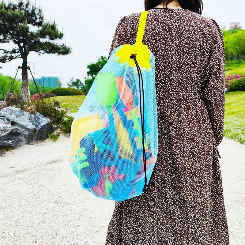 Draagbare mesh-strandopbergtas - Tote Bag Beach recensie en prijs