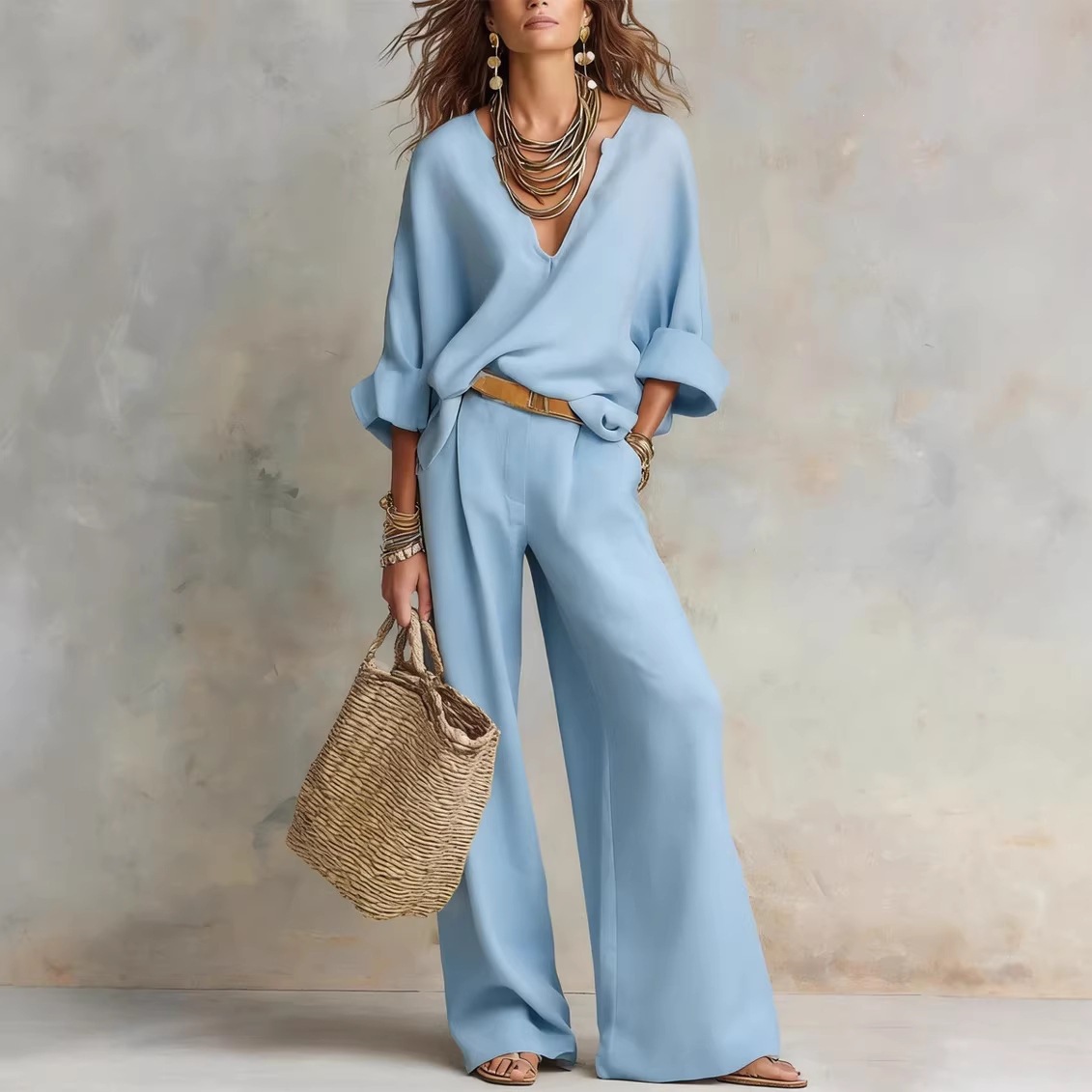 Vintage dames eenvoudige casua - Linen Pant Wide recensie en prijs