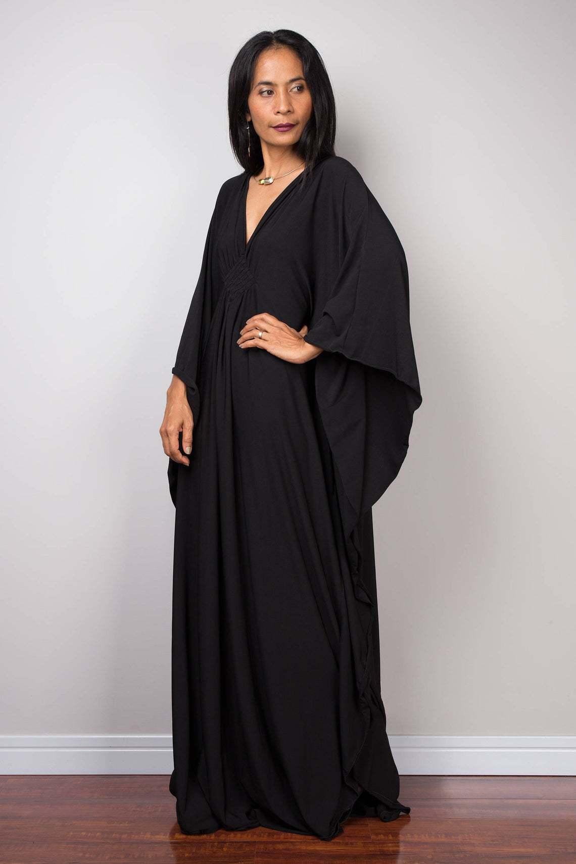 Dames Effen Kleur Cover-up V-h - Cover Up Kaftan recensie en prijs