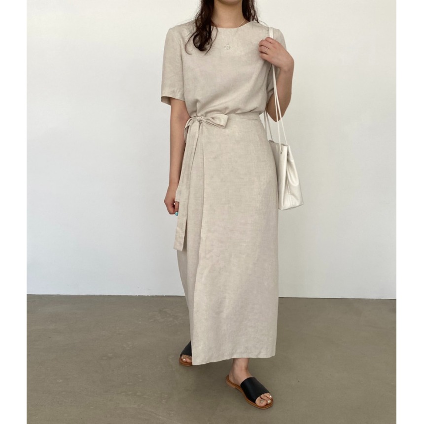 Elegante katoenen linnen wikke - Linen Dress Wrap recensie en prijs