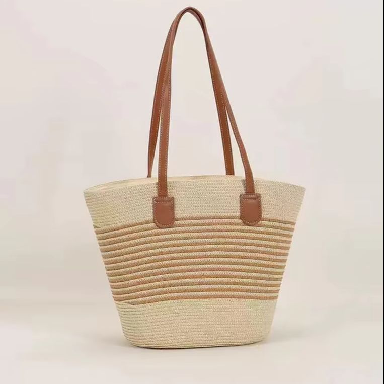 CLAREGQI gestreepte stro-tas v - Tote Bag Beach recensie en prijs