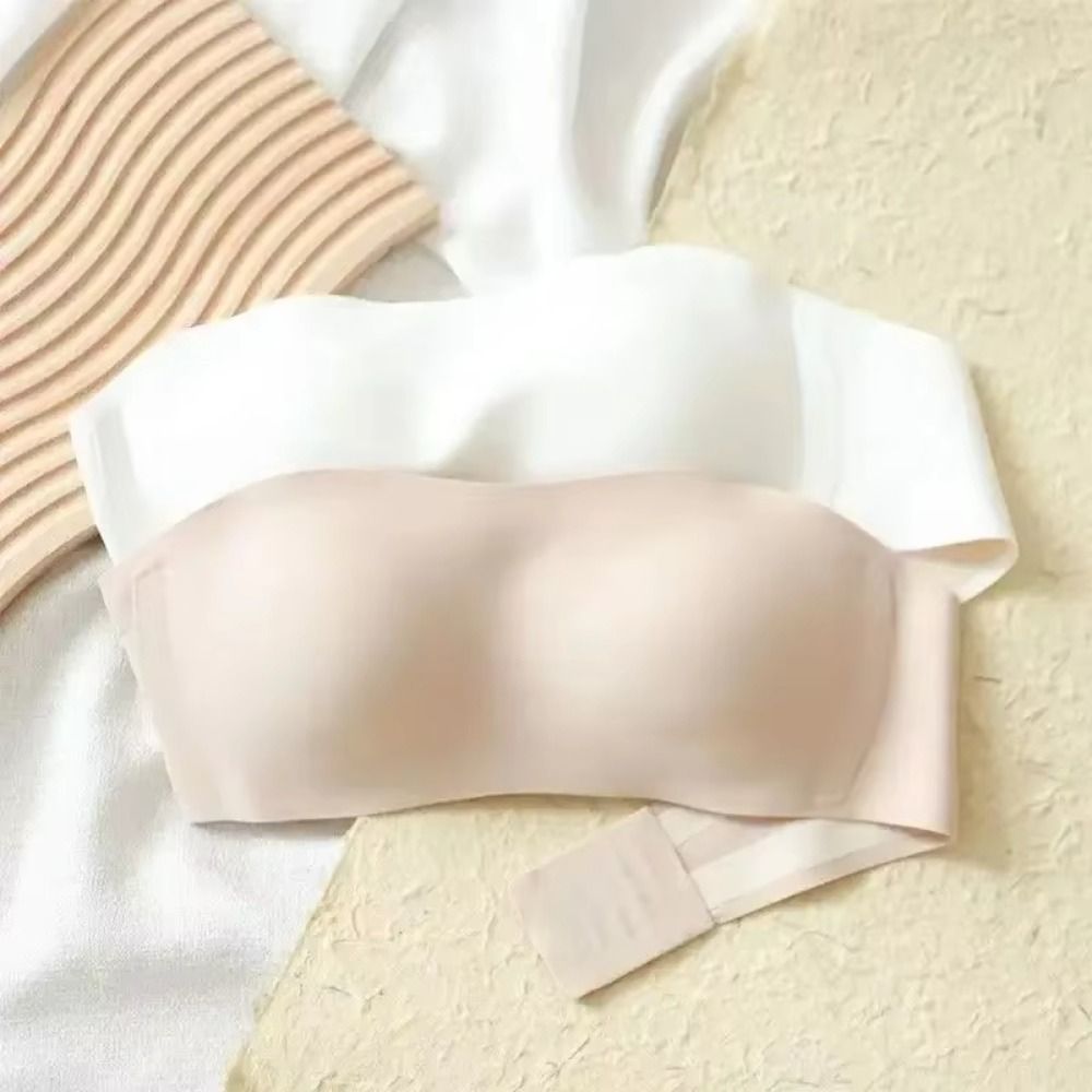 Effen kleur strapless gewikkel - Bralette Triangle Set recensie en prijs