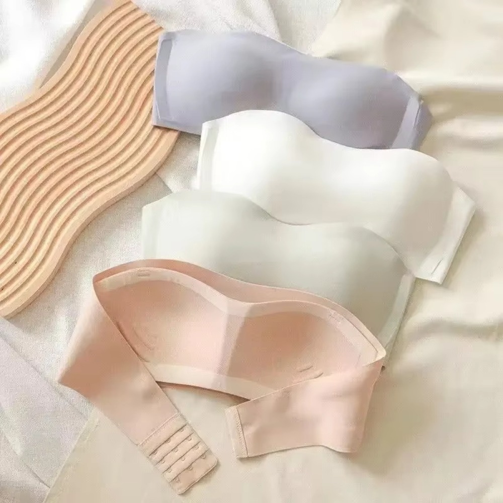 Effen kleur strapless gewikkel - Bralette Triangle Set recensie en prijs