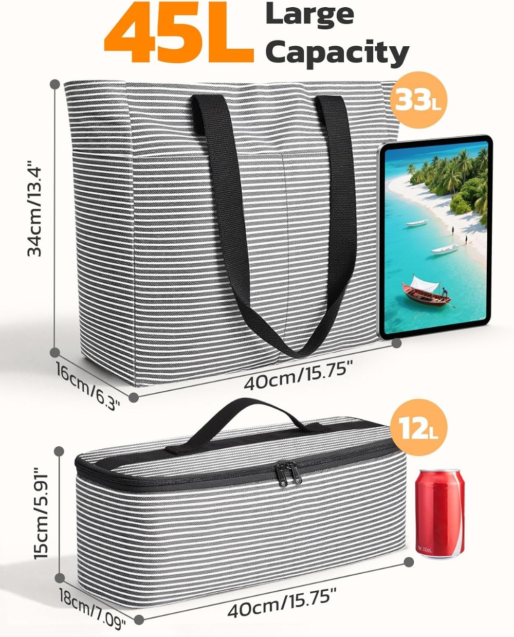45L waterdichte strandtas en k - Tote Bag Beach recensie en prijs