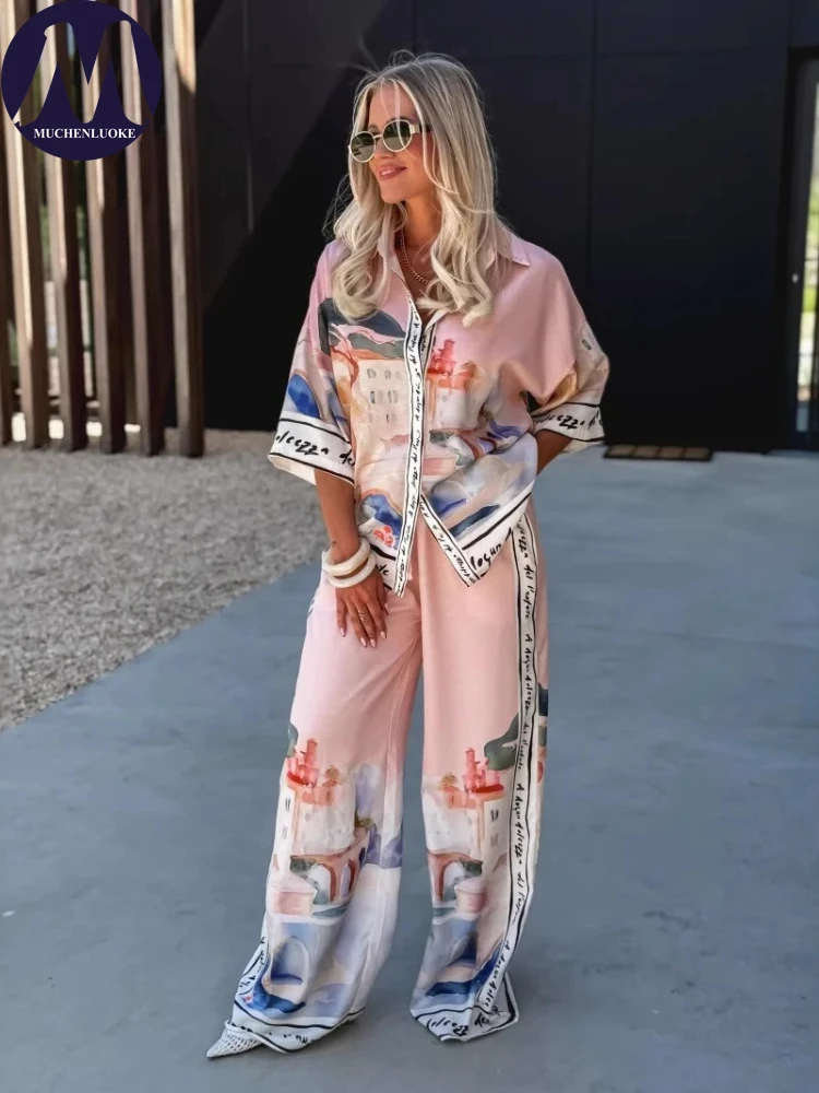 2-delige set voor dames zomer  - Linen Pant Wide recensie en prijs