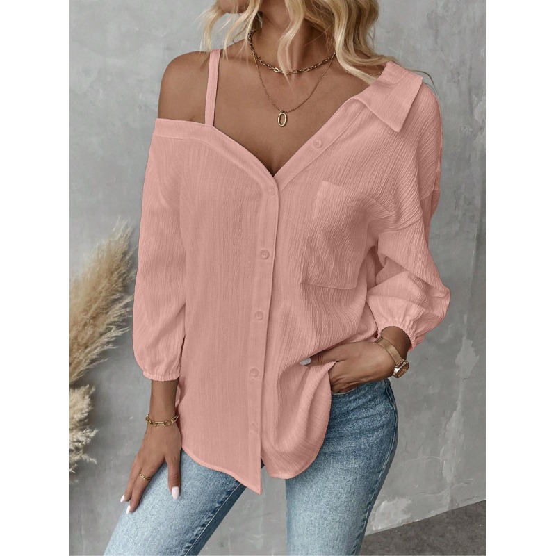 Plus Size1XL-5XL Damesblouses  - Blouse Off Shoulder recensie en prijs